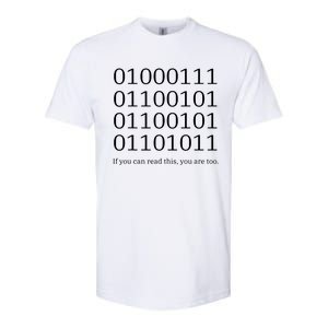 Binary Code Funny Computer Science Programmer Coding Softstyle CVC T-Shirt