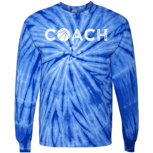 Basketball Coaching Funny Cute Gift Basketball Coach Gift Tie-Dye Long Sleeve Shirt