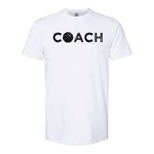 Basketball Coaching Funny Cute Gift Basketball Coach Gift Softstyle CVC T-Shirt