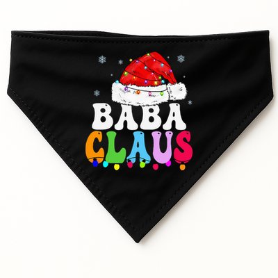 Baba Claus Funny Xmas Family Matching Grandma Christmas USA-Made Doggie Bandana