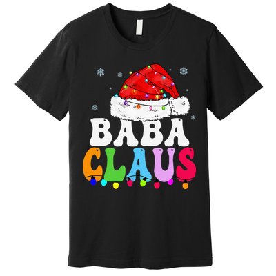 Baba Claus Funny Xmas Family Matching Grandma Christmas Premium T-Shirt