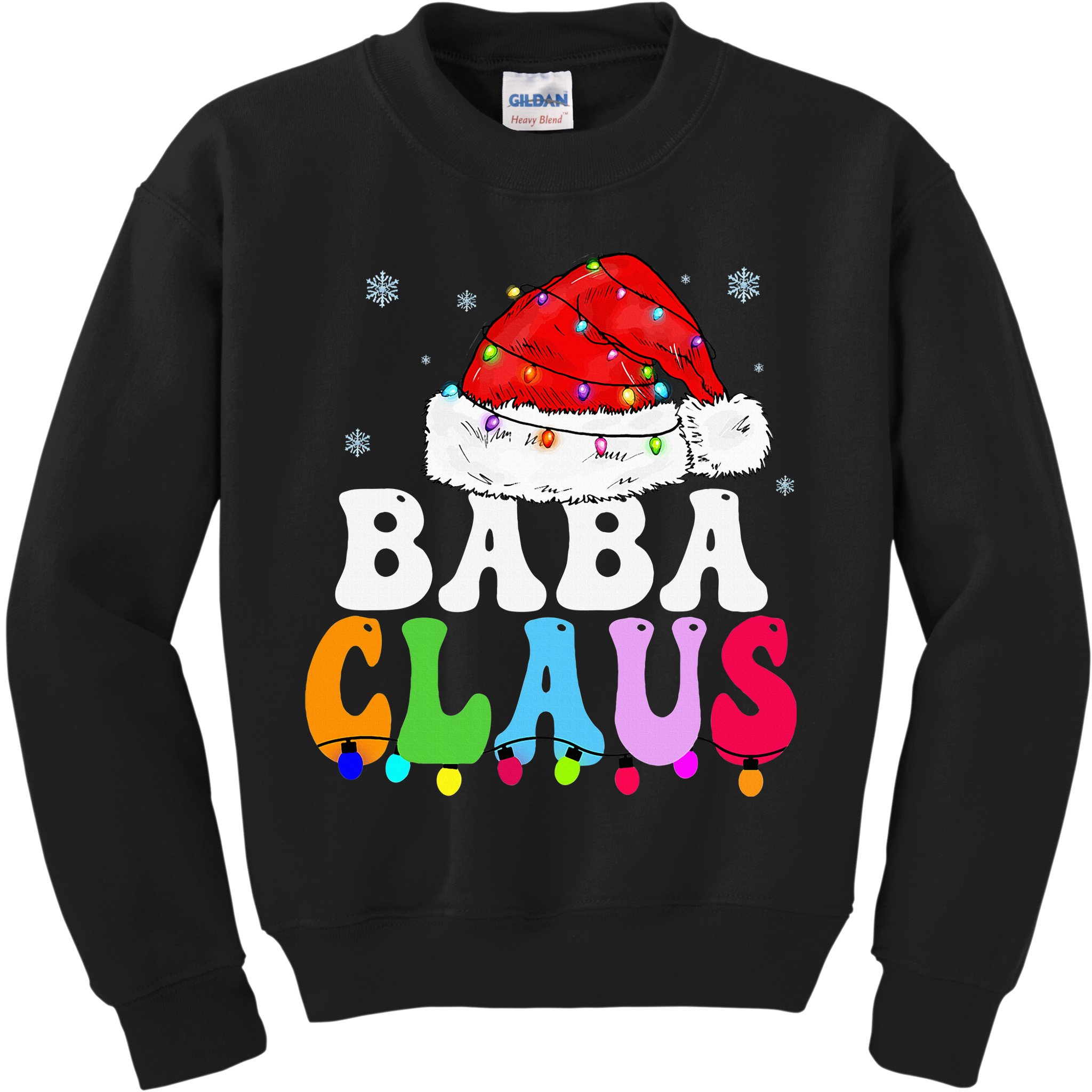 Baba Claus Funny Xmas Family Matching Grandma Christmas Kids Sweatshirt
