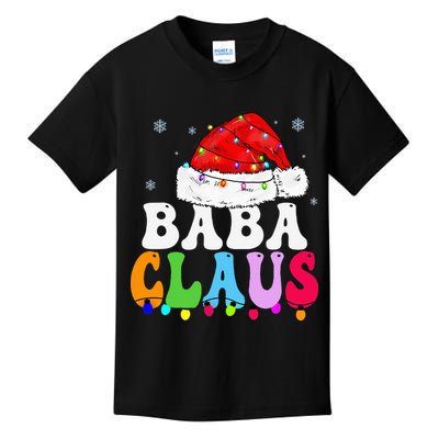 Baba Claus Funny Xmas Family Matching Grandma Christmas Kids T-Shirt