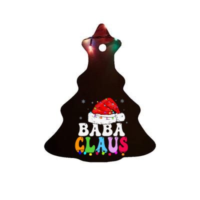 Baba Claus Funny Xmas Family Matching Grandma Christmas Ceramic Tree Ornament