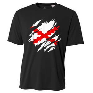 Burgundy Cross Flag Of The Thirds Cooling Performance Crew T-Shirt