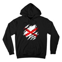 Burgundy Cross Flag Of The Thirds Hoodie