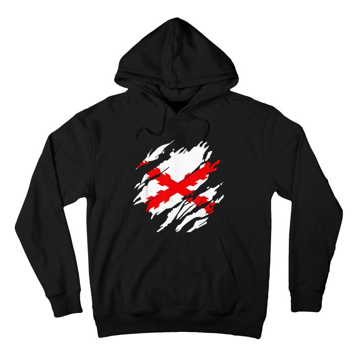 Burgundy Cross Flag Of The Thirds Hoodie