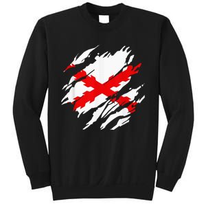 Burgundy Cross Flag Of The Thirds Sweatshirt