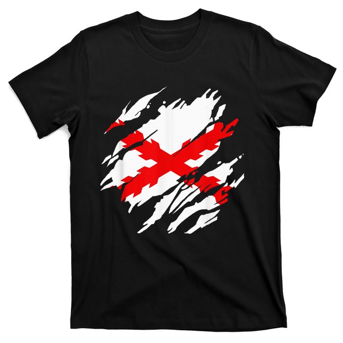 Burgundy Cross Flag Of The Thirds T-Shirt