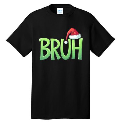 Bruh Christmas Funny Christmas Humor Meme Tall T-Shirt