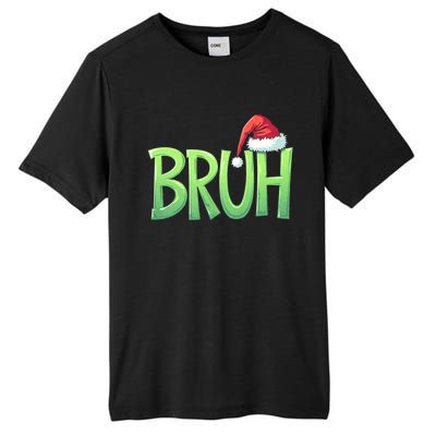 Bruh Christmas Funny Christmas Humor Meme Tall Fusion ChromaSoft Performance T-Shirt