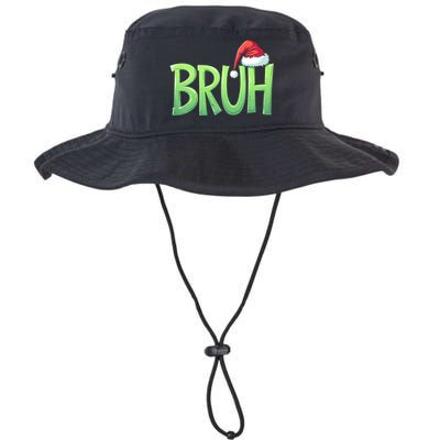 Bruh Christmas Funny Christmas Humor Meme Legacy Cool Fit Booney Bucket Hat