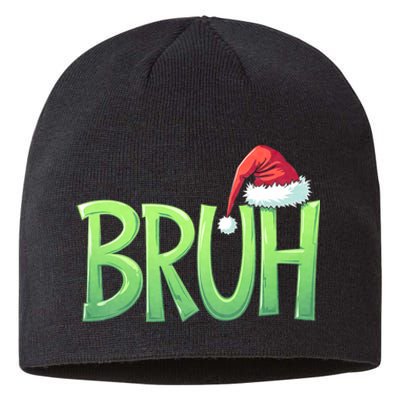 Bruh Christmas Funny Christmas Humor Meme Sustainable Beanie