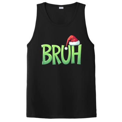 Bruh Christmas Funny Christmas Humor Meme PosiCharge Competitor Tank