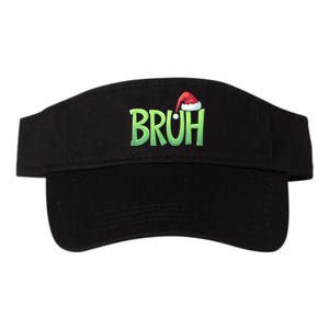 Bruh Christmas Funny Christmas Humor Meme Valucap Bio-Washed Visor