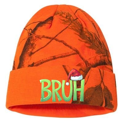 Bruh Christmas Funny Christmas Humor Meme Kati Licensed 12" Camo Beanie