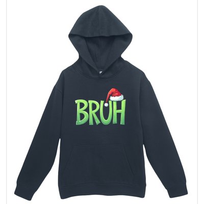 Bruh Christmas Funny Christmas Humor Meme Urban Pullover Hoodie