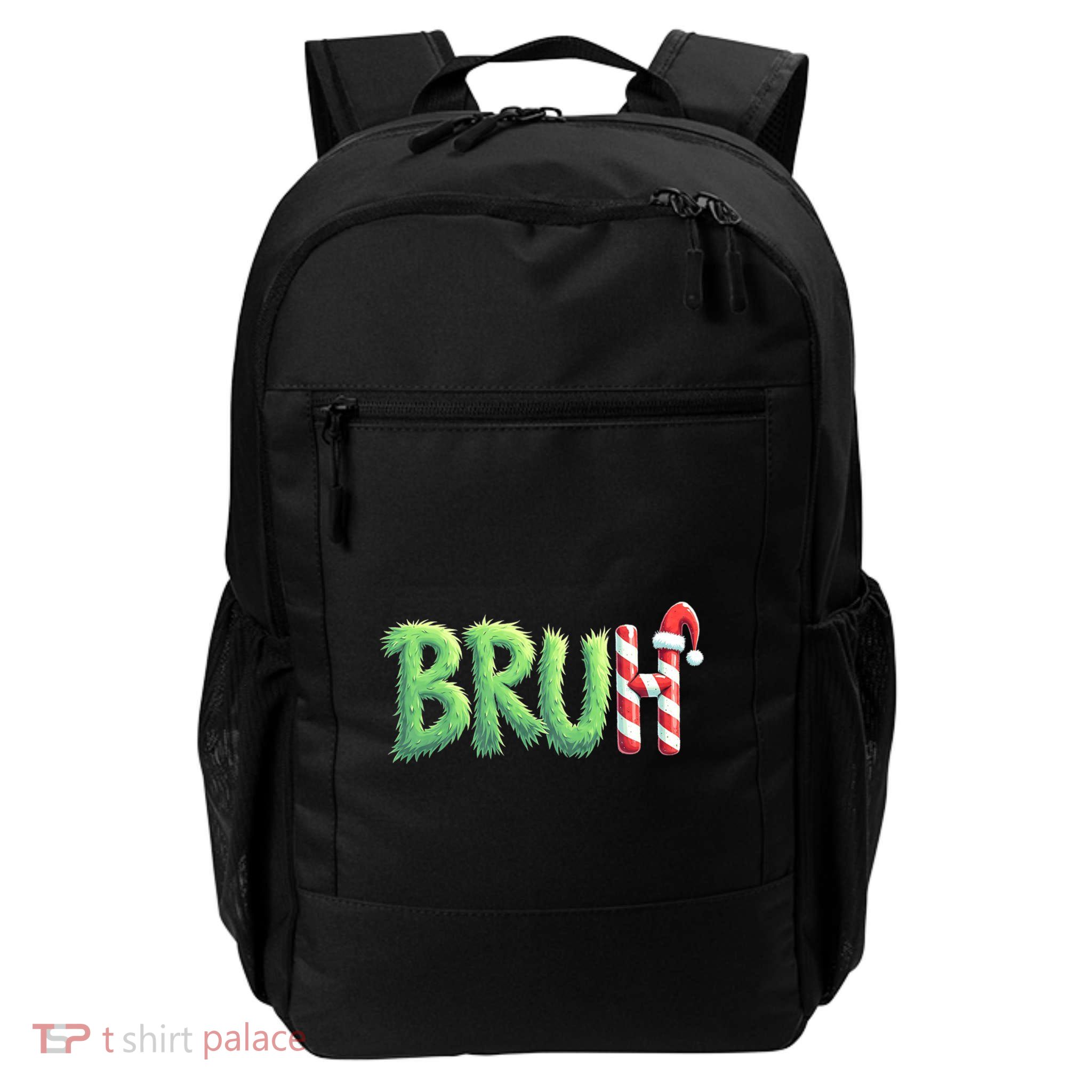 Bruh Christmas Funny Christmas Humor Meme Backpack