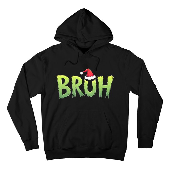 Bruh Christmas Funny Christmas Humor Meme Hoodie