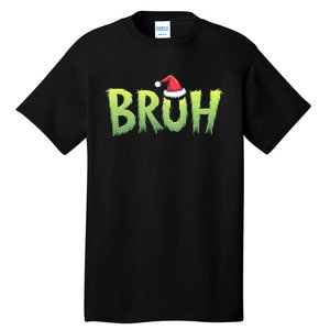 Bruh Christmas Funny Christmas Humor Meme Tall T-Shirt