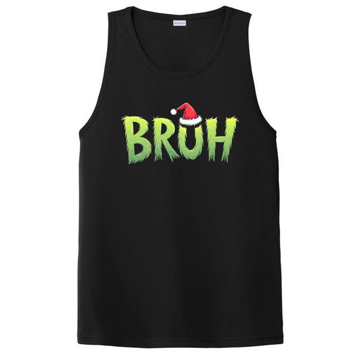 Bruh Christmas Funny Christmas Humor Meme PosiCharge Competitor Tank