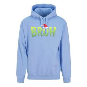 Bruh Christmas Funny Christmas Humor Meme Unisex Surf Hoodie