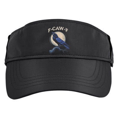 Black Crow F-Caw-F Funny Bird Moon Adult Drive Performance Visor
