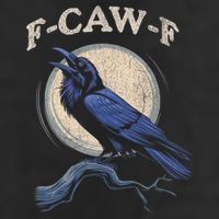 Black Crow F-Caw-F Funny Bird Moon 15oz Campfire Ceramic Mug