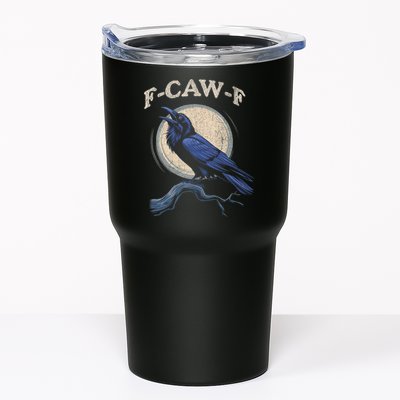 Black Crow F-Caw-F Funny Bird Moon Tumbler
