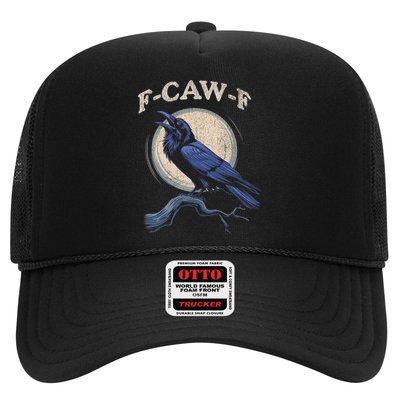 Black Crow F-Caw-F Funny Bird Moon Hat