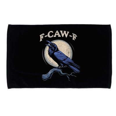 Black Crow F-Caw-F Funny Bird Moon Microfiber Hand Towel