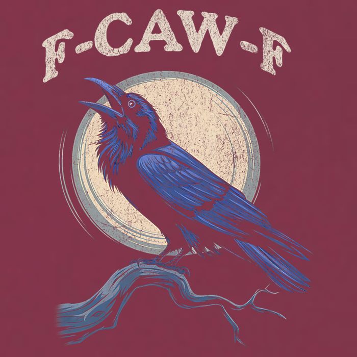 Black Crow F-Caw-F Funny Bird Moon 16oz Travel Tumbler