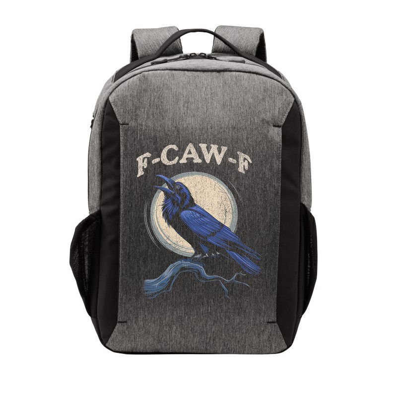 Black Crow F-Caw-F Funny Bird Moon Vector Backpack
