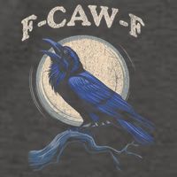 Black Crow F-Caw-F Funny Bird Moon Vector Backpack