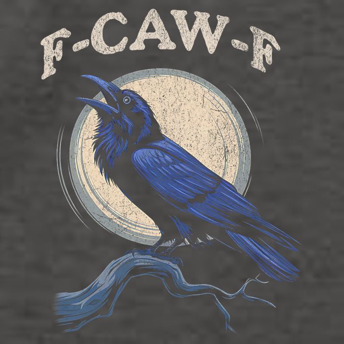 Black Crow F-Caw-F Funny Bird Moon Vector Backpack