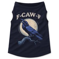 Black Crow F-Caw-F Funny Bird Moon Doggie Tank