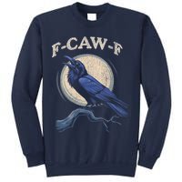 Black Crow F-Caw-F Funny Bird Moon Sweatshirt