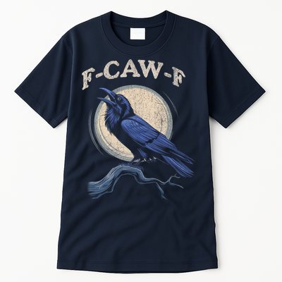 Black Crow F-Caw-F Funny Bird Moon Tall T-Shirt