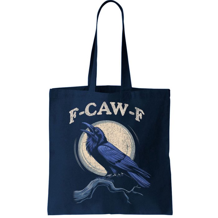 Black Crow F-Caw-F Funny Bird Moon Bag