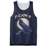 Black Crow F-Caw-F Funny Bird Moon Mesh Reversible Basketball Jersey Tank
