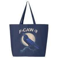 Black Crow F-Caw-F Funny Bird Moon 25L Jumbo Tote