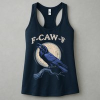 Black Crow F-Caw-F Funny Bird Moon Womens Tank Top