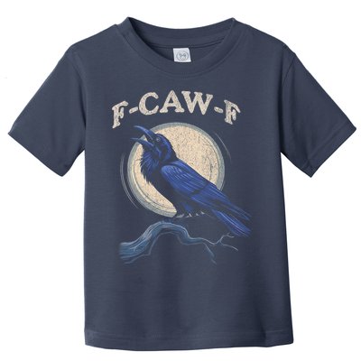 Black Crow F-Caw-F Funny Bird Moon Toddler T-Shirt