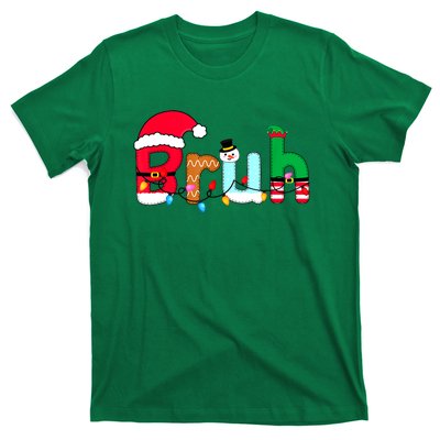 Bruh Christmas For Teen Boy Funny Christmas Bruh Gift T-Shirt