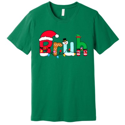 Bruh Christmas For Teen Boy Funny Christmas Bruh Gift Premium T-Shirt