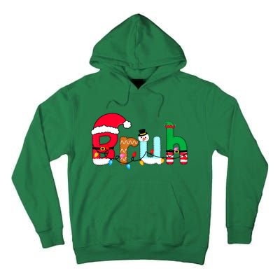 Bruh Christmas For Teen Boy Funny Christmas Bruh Gift Tall Hoodie