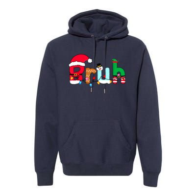 Bruh Christmas For Teen Boy Funny Christmas Bruh Gift Premium Hoodie