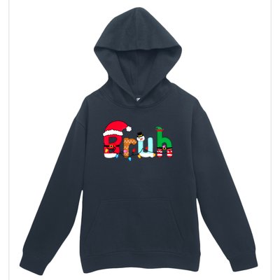 Bruh Christmas For Teen Boy Funny Christmas Bruh Gift Urban Pullover Hoodie