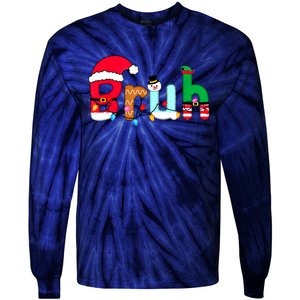 Bruh Christmas For Teen Boy Funny Christmas Bruh Gift Tie-Dye Long Sleeve Shirt