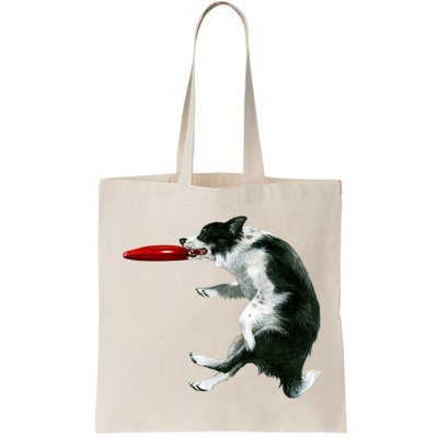Border Collie Frisbee Graphic Sheepdog Print Gift Bag